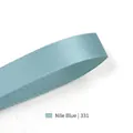 Polyester satin ribbon in Nile Blue shade 331 for flower and gift packaging decor - Nile Blue(331)