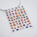 Adesivi unghie Halloween zucca e fantasma TS-3100 con arte festiva disegnata a mano - Zucca di Halloween - Nuovo Rilievo (TS-3100)