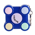 Mini console per videogiochi di memoria blu portachiavi con quattro pulsanti colorati antistress - Stile di Memoria Quadrato / Blu