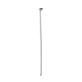 Silver-gray stainless steel flat head pin connector for DIY jewelry earring making - 28*0.7mm (KLJ7945-Z) / Silver Gray
