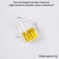 Porte-clés mini chope de bière avec mousse réaliste et détails en résine claire - Cocktail Jaune - Style Sans Fermoir