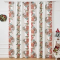 Christmas curtains with gingerbread house and bells print, set of two blackout panels - 140*220cm / Christmas Bells