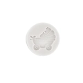 Round silicone baby stroller mold for chocolate fondant cake and DIY crafts - 3# Baby Stroller / Gray