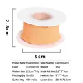 Orange red pleated chiffon ribbon roll for bouquet wrapping and baking crafts - 2.5cm Cardboard Roll / Orange Red
