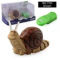 Lumaca giocattolo marrone con telecomando a infrarossi verde e confezione originale - 7701 Lumaca RC Marrone