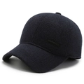 Herren Woll-Basecap in Navyblau mit Ohrenschutz für winterliche Wärme - Cd Homme-Tag Marineblau / Marineblau (Cd Homme-Tag)