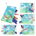Flying animals themed baby cloth book with 3D tails and interactive crinkle paper pages - Flying Animals Theme (JL563-3)