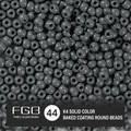 Bulk grey 4mm solid color painted glass beads for DIY jewelry and beaded crafts - EU 44