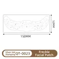 Silver foil freckle tattoo sticker QT-0023, waterproof metallic face decal, 150x52mm size - Silver Foil Metallic Stars (QT-023)