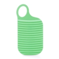 Mini green silicone handheld washboard with non-slip texture for laundry socks - OPP Bag / Green