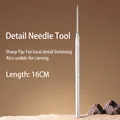 16cm metal detail needle tool with knurled handle for clay sculpting and DIY pottery art - Detail Needle Tool