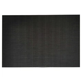Minimalistisches schwarzes PVC-Tischset mit Bambustextur, hitzebeständige Matte - Schwarz Vertikales Muster
