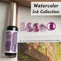 Violette Aquarell-Nageltinte Y03 mit künstlerischem Marmor-Effekt für 8ml Flasche - Smudge Liquid Y.03 (Y.03)