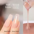 Japanese style nude pink gel nail polish Y010 in glossy and matte finishes - Y-010 Floral Dew
