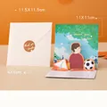 3D Teacher appreciation card set with soccer theme, envelope and seal sticker - Teacher-Student Series - Style F (HK8009)
