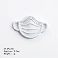Ciondolo a forma di maschera bianca in lega per gioielli medici cartone animato 14,5x23mm - 14.5*23mm / Maschera Bianca