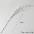 White 55cm Christmas sequin decorative branch spray for tree floral arrangements - 55cm White Style (Weight Approx. 21g)