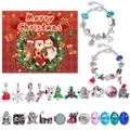 24-grid Christmas reindeer countdown advent calendar with DIY charm bracelet set - Christmas Reindeer DIY Bracelet(Reindeer)