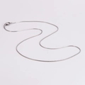 Collana minimalista a catena serpente in acciaio inossidabile argento da 1 mm lucido - 1mm*45cm / Color Acciaio