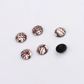 Detail of 8mm bronze fish scale resin cabochons with flat back for DIY jewelry making - 8mm / Bronze (No.12)