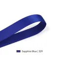 High-quality 6mm cobalt blue polyester satin ribbon for gift wrapping and floral crafts - Diamond Blue(329)