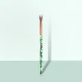 Detail of eyeshadow blending brush with green glitter handle and rose gold metal ferrule - Single Eyeshadow Brush - Glitter Quicksand