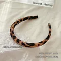 Padded leopard print headband, 1.5cm width with soft fabric for a trendy look - 1.5cm / Dark Leopard