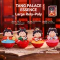Traditional Tang Dynasty style Q-version resin tumbler dolls set with four unique poses - 1088-48 Large Set of 4