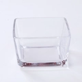 Nordic transparent square glass bowl for fruits and snacks with a minimalist design - Transparent Square Plate