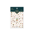 5D reliëf nagelsticker met beren en fruit thema en zelfklevende achterkant TS-1332 - Beren Fruitkraam (TS-1332)