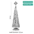 Silver Nordic iron Christmas tree ornament with acrylic star, 47cm height variant - Type 03-47cm Silver Hollow Christmas Tree