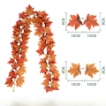 5,7ft esdoornblad slinger met 72 oranje gradient bladeren voor herfstdecoratie - Stijl Z Ahornblad / 1,75 m