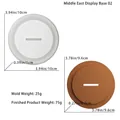 Silicone base molds for resin and candles in two sizes with diameter measurements - Insert Base Mold 02