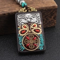 Ebony Heaven's Eye Cross Vajra Single Pendant