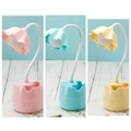 Lampada a fiori DIY con portapenne e supporto per cellulare in rosa blu e giallo - Set di 3 Lampade Protezione Occhi Singole (Rosa+Blu+Giallo)