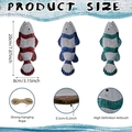 Set de 3 peces de madera náuticos para decoración de pared en rojo azul y verde - Juego de 3 Peces de Colores (Y24Y50953_Q)