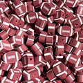 Brown rugby shaped polymer clay beads with white stripes for bracelet making 100pcs - Rugby Ball