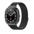 Correa milanesa magnética negra de acero inoxidable para Samsung Galaxy Watch Ultra 47mm - Universal para Watch Ultra/ Ultra2 / Negro