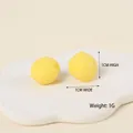 Mini juguete antiestrés de melocotón amarillo hecho de TPR con dimensiones de 1 cm - Melocotón Amarillo