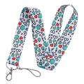 Doctor theme lanyard with cartoon medical patterns and silver metal lobster clasp - Nurse Pattern-White
