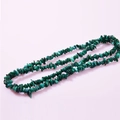 Single strand of irregular natural green malachite gravel stones for DIY jewelry making - Green Forest