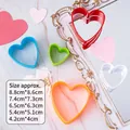 Five-piece heart shaped cookie cutter set in multiple sizes and vibrant colors - Heart Shape Cookie Cutter Set 5-Piece