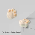 Paraspigoli in silicone a forma di zampa per mobili e sicurezza bambini color albicocca - Cuore di Zampa di Gatto Albicocca