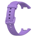 Purple silicone replacement strap for Xiaomi Mi Band 7 Pro with secure buckle clasp - Lilac Purple