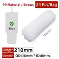210mm*OD 10mm*ID 8mm (24 PP Straws/Bag)