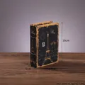Deko-Buchbox im Vintage-Stil mit Eiffelturm-Motiv aus Paris in Schwarz und Gold - Klein / Retro Eiffelturm Stil
