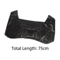 Women's black PU leather wide waist belt with double buckle and elastic band back - Strapless Black (75cm)