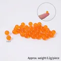 Dollhouse miniature orange caviar beads 0.6cm resin balls for DIY craft accessories - 1 Piece / Dark Caviar