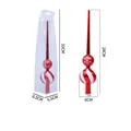 Red electroplated gourd star Christmas tree topper with white snowflake pattern and dimensions - Spiral Snowflake Gourd / Red
