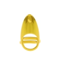 Anello per unghie geometrico in metallo dorato retrò con fascia aperta regolabile da donna - Stile Liscio a Punta Dorata (01仿金M-382)